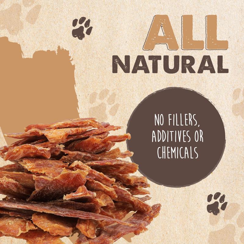 Mighty Paw All-Natural Chicken Jerky Dog Treats – Grain-Free High-Protein Snack for Pups