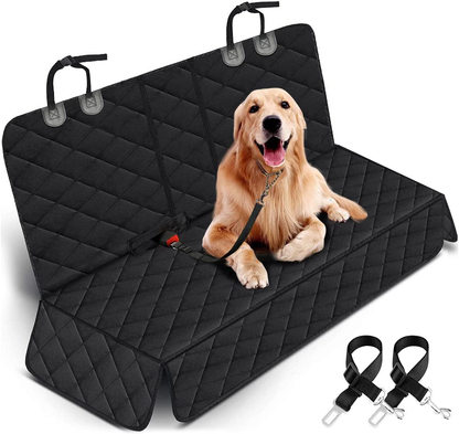 TravelGuard Pro - Heavy Duty Waterproof Dog Car Seat Cover - Non-Slip Back Seat Protector for SUV and Kids