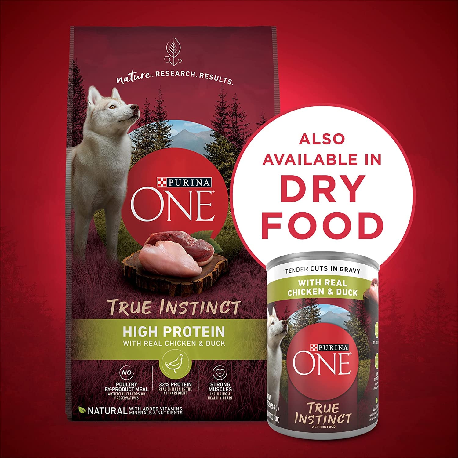 Purina ONE High Protein Wet Dog Food Can