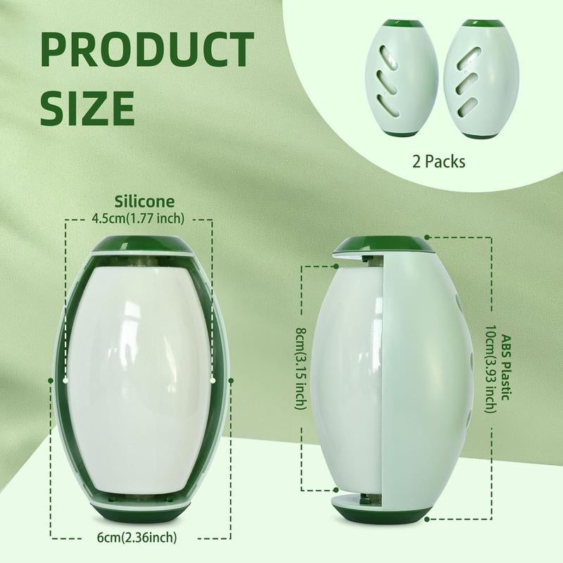 Kearning 2-Pack Mini Reusable Lint Roller - Washable Pet Hair Remover for Travel & Car