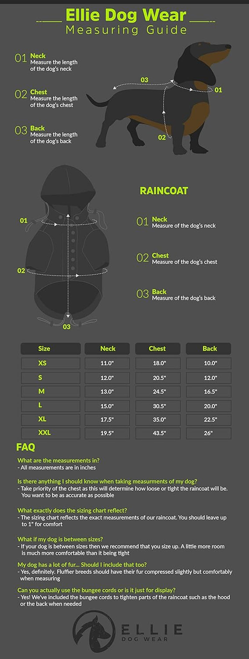 Ellie Dog Wear Double-Shell Raincoat